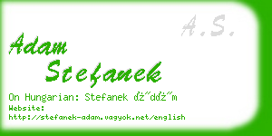 adam stefanek business card
